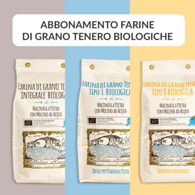 Abbonamento Bimestrale Farine di grano tenero biologiche